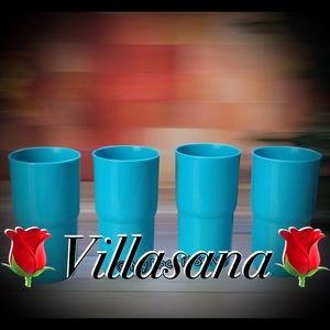 Tupperware Table Top Stacking Tumblers Set (4) 12 oz  New